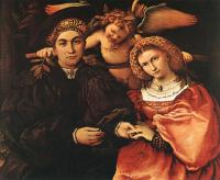 Lotto, Lorenzo - Messer Marsilio and his Wife